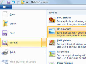 paint salvare screenshot printscreen